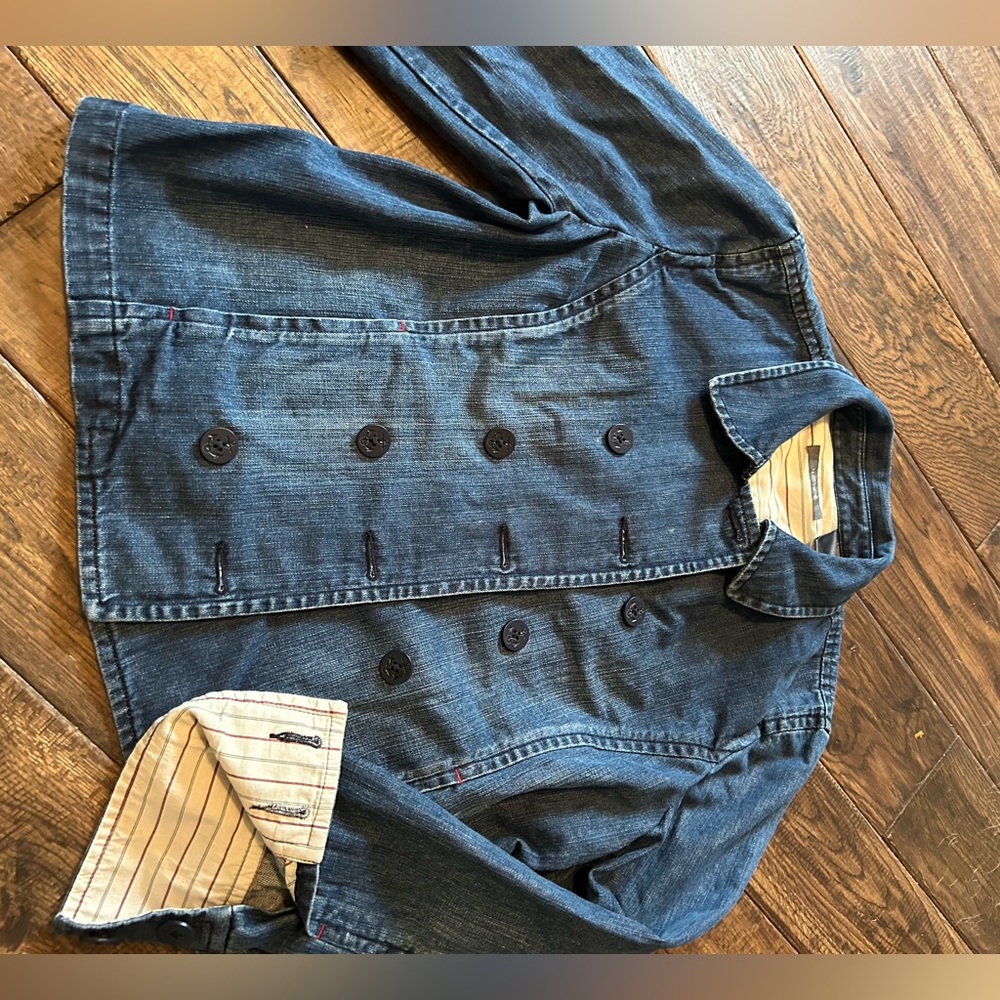 Liz Claiborne thick denim jacket sz 14 - Picture 2 of 6